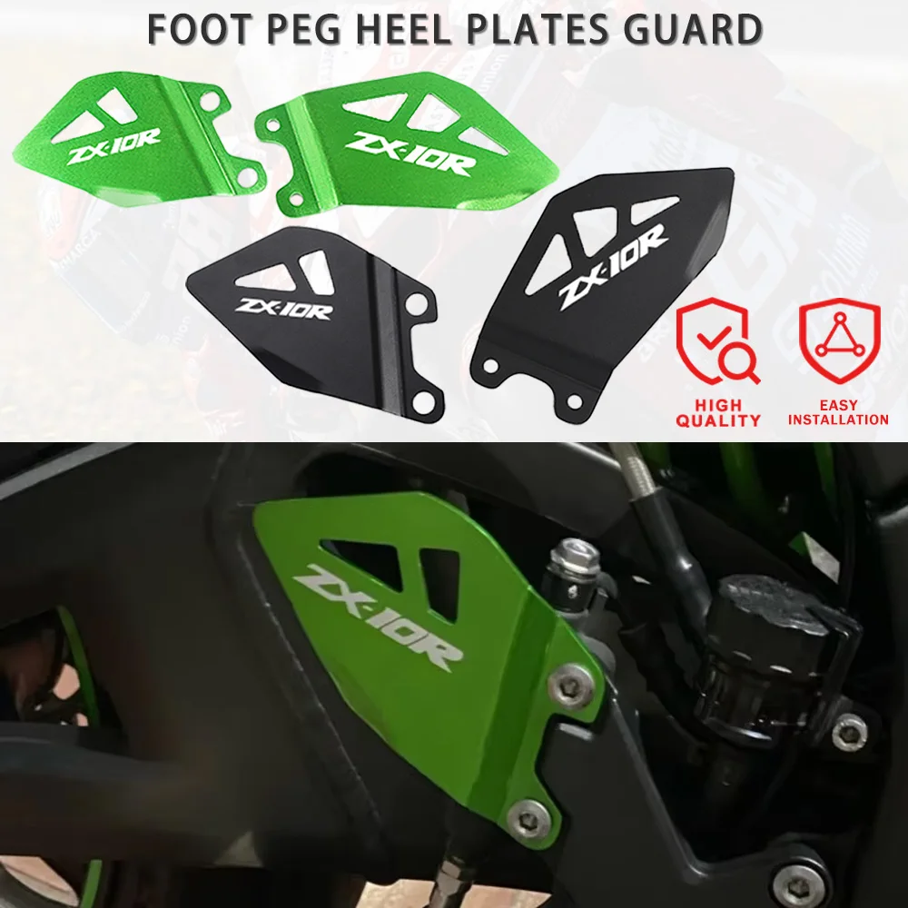 

Motorcycle For KAWASAKI ZX-10R ZX-10RR Footrest Hanger Pedal Protector Foot Peg Heel Plates Guard ZX10R ZX10RR 2011-2020 2019