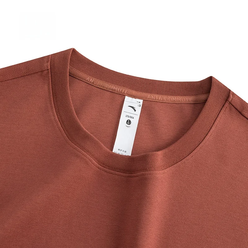

Мужская спортивная футболка ort Sve Loose Fit, круглая, дышащая, из смеси хлопка и полиэстера, летняя новинка, Sle 525276