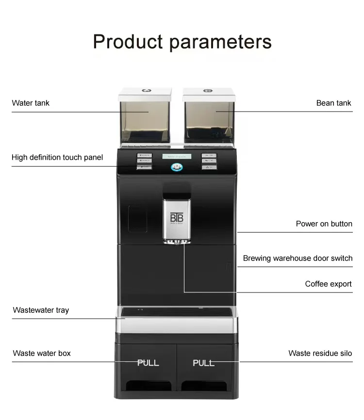 Fully Automatic Commerical Coffee Maker Bean To Cup cappuccino Espresso Coffee Machine For Cafe #4