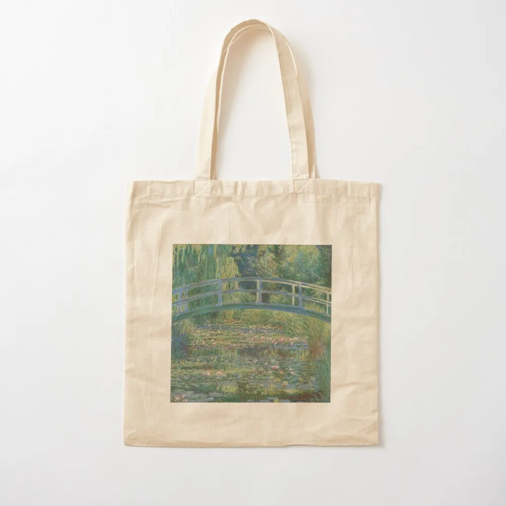 

Claude Monet Water Lilies and Japanese Bridge Tote Bag shopping bag shopper bag women Canvas Tote