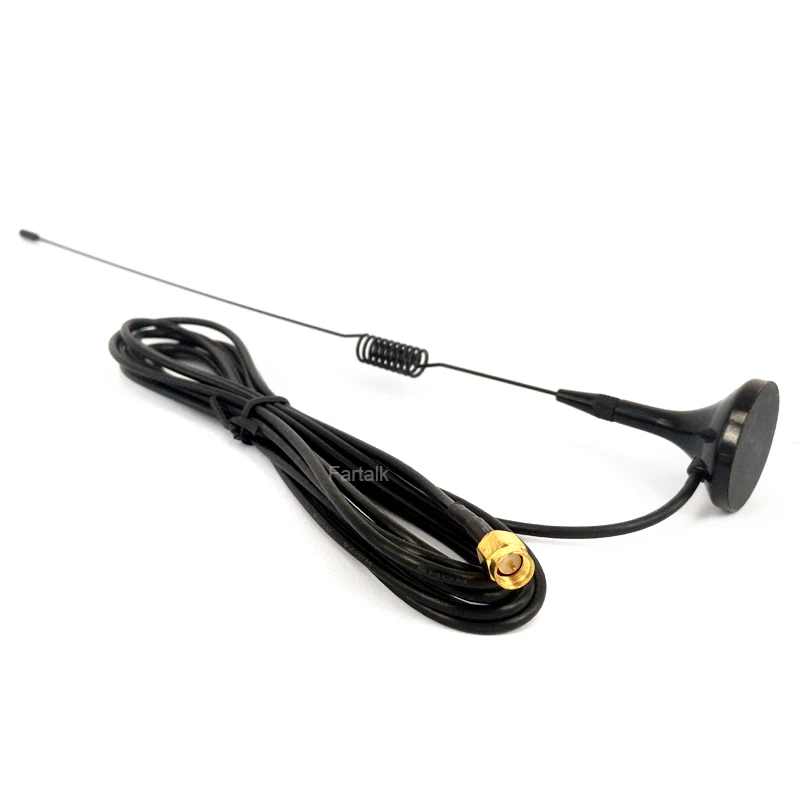 UT-102UV Dual Band Magnetic Base Antenna SMA-M SMA-Male for YAESU VX-2R TYT Th-uv8r Walkie Talkie Car Radio 144/430MHz UHF VHF