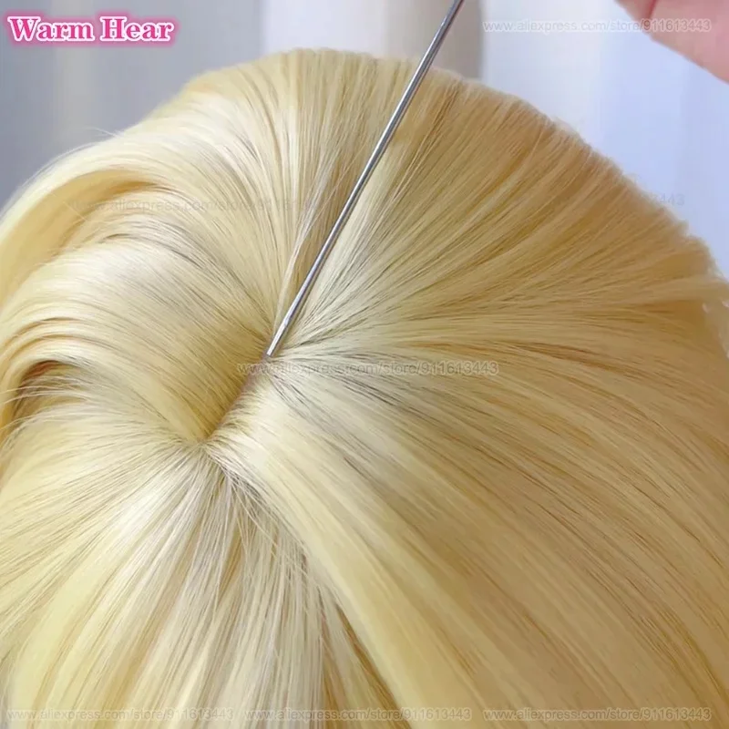 d;4'v\6.h/ Anime Kurta Cosplay Short 34cm Golden Wig Kurapika And Earring Ring Heat Resistant Synthetic6;j'3\s,9'b/