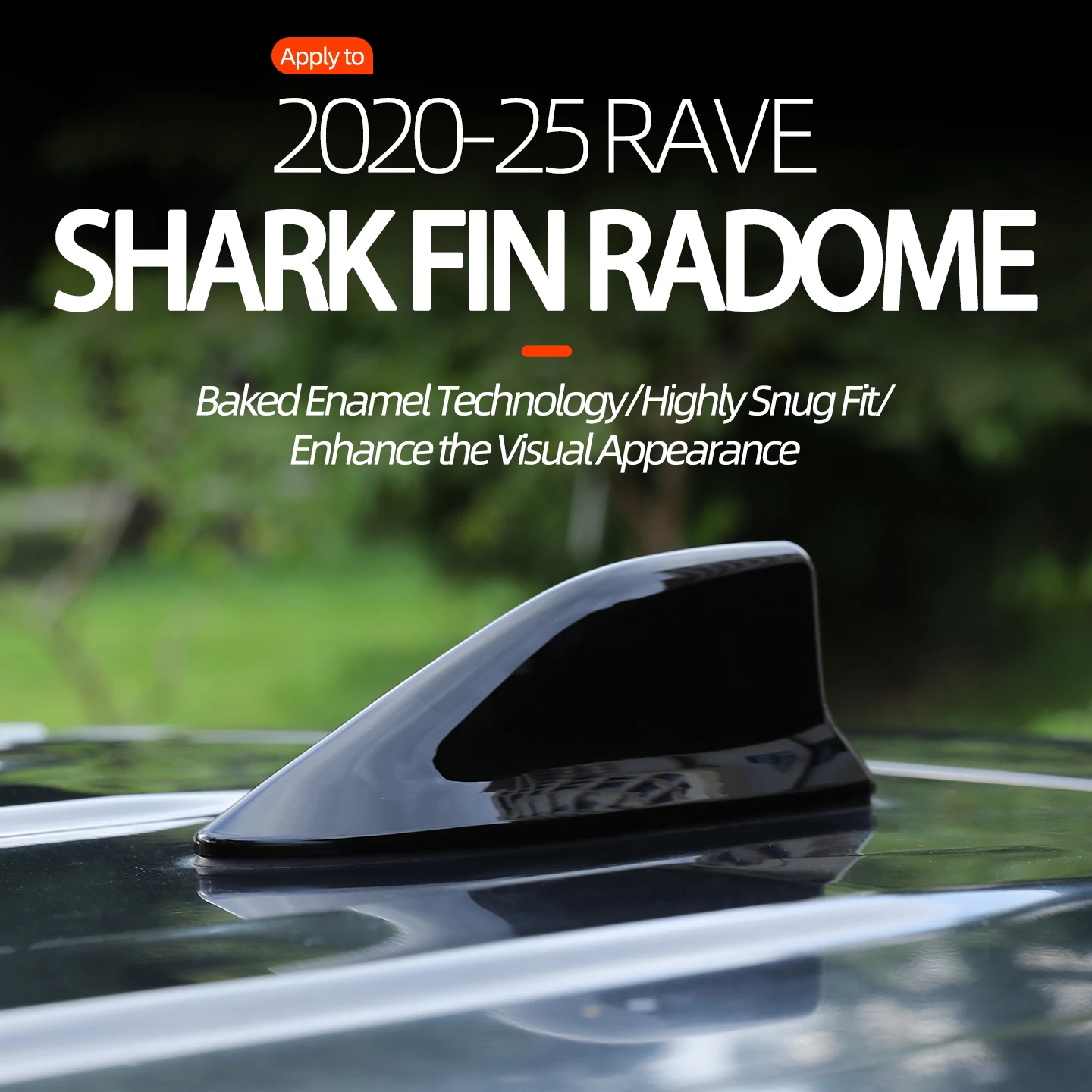 For TOYOTA 2020 2021 2022 2023 2024 2025 RAV4 ﻿Roof antenna shark fin decorative cover