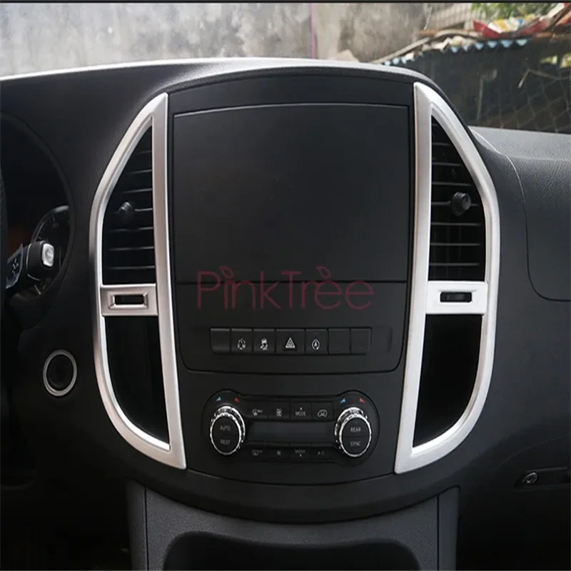 

For Mercedes Benz Vito W447 2014-2017 Middle Contro Side Wingl Air Conditioner AC Outlet Cover Panel Car Styling Accessory