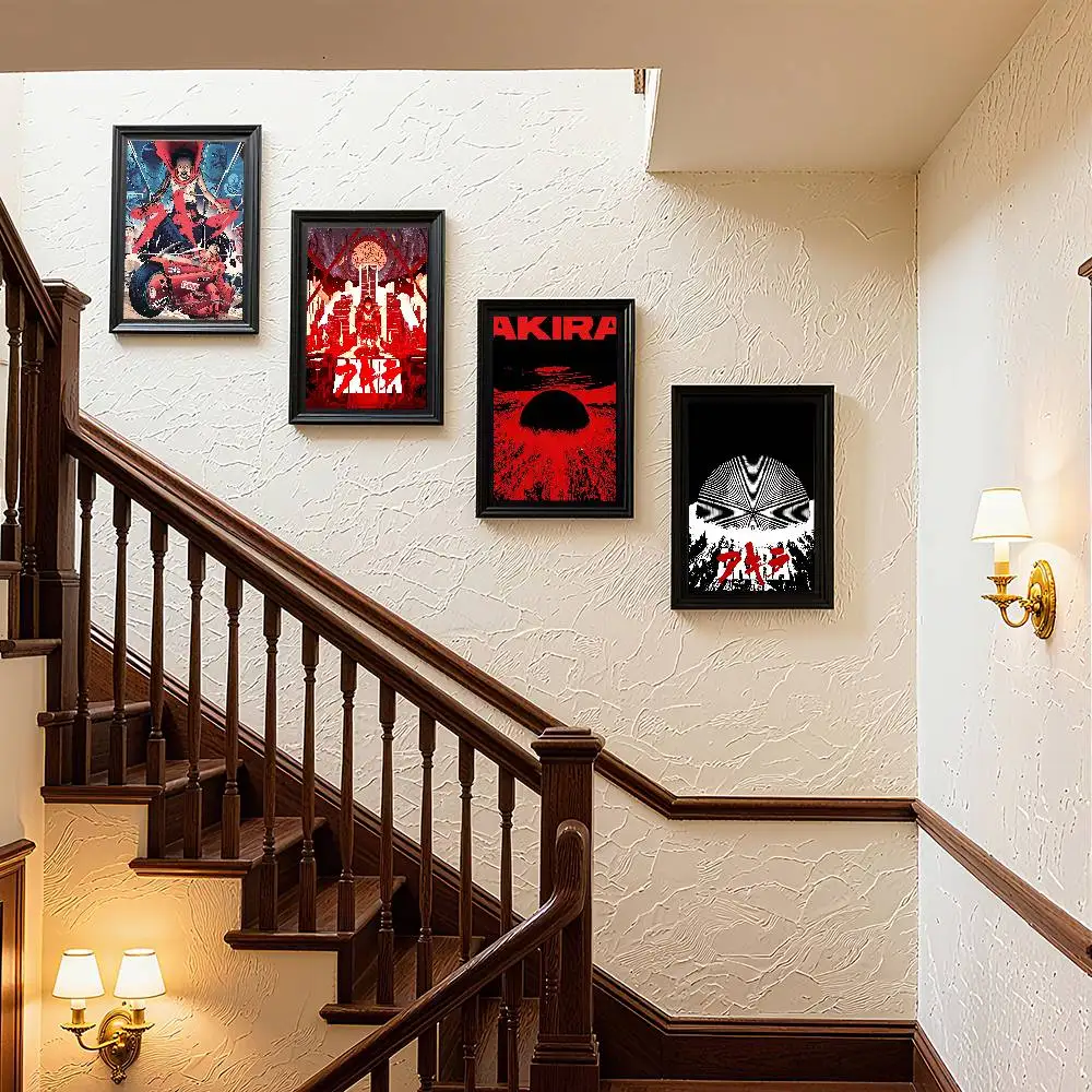 1 قطعة أكيرا الكلاسيكية اليابان الكرتون أنيمي الفيلم المشارك ذاتية اللصق الفن ورق مقاوم للماء ملصق مقهى بار غرفة جدار ديكور