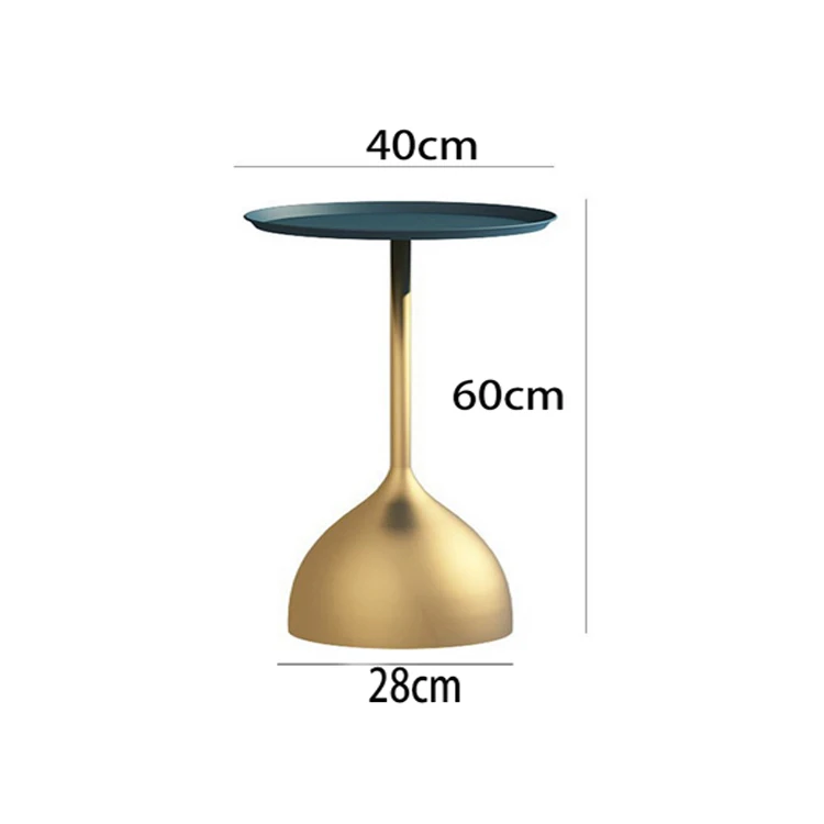 Custom Nordic Metal Small Side Table Modern Living Room Sofa Corner Corner Simple Creative Iron Golden Small Coffee Table