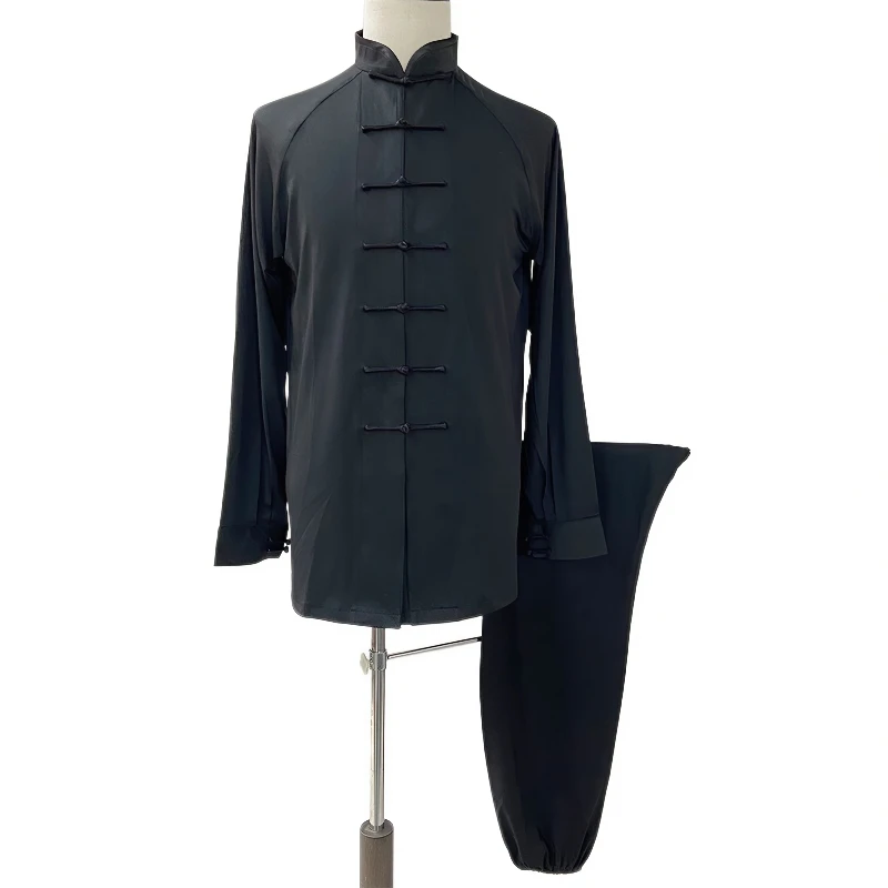 Wholesale Factory Milky Silk TaiChi Suit Long Short Sleeves For Men Women Tai Chi Boxing Practice Clothes Martial Arts Perfo