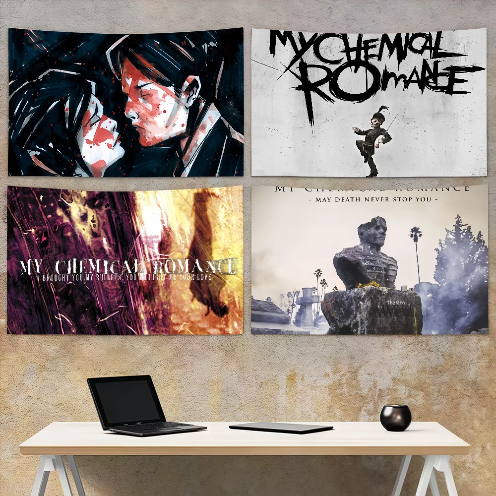 Rock Band My Chemical Romance flag Decoration Art Picnic Party Home Hanging Camping Outdoor Party Banner