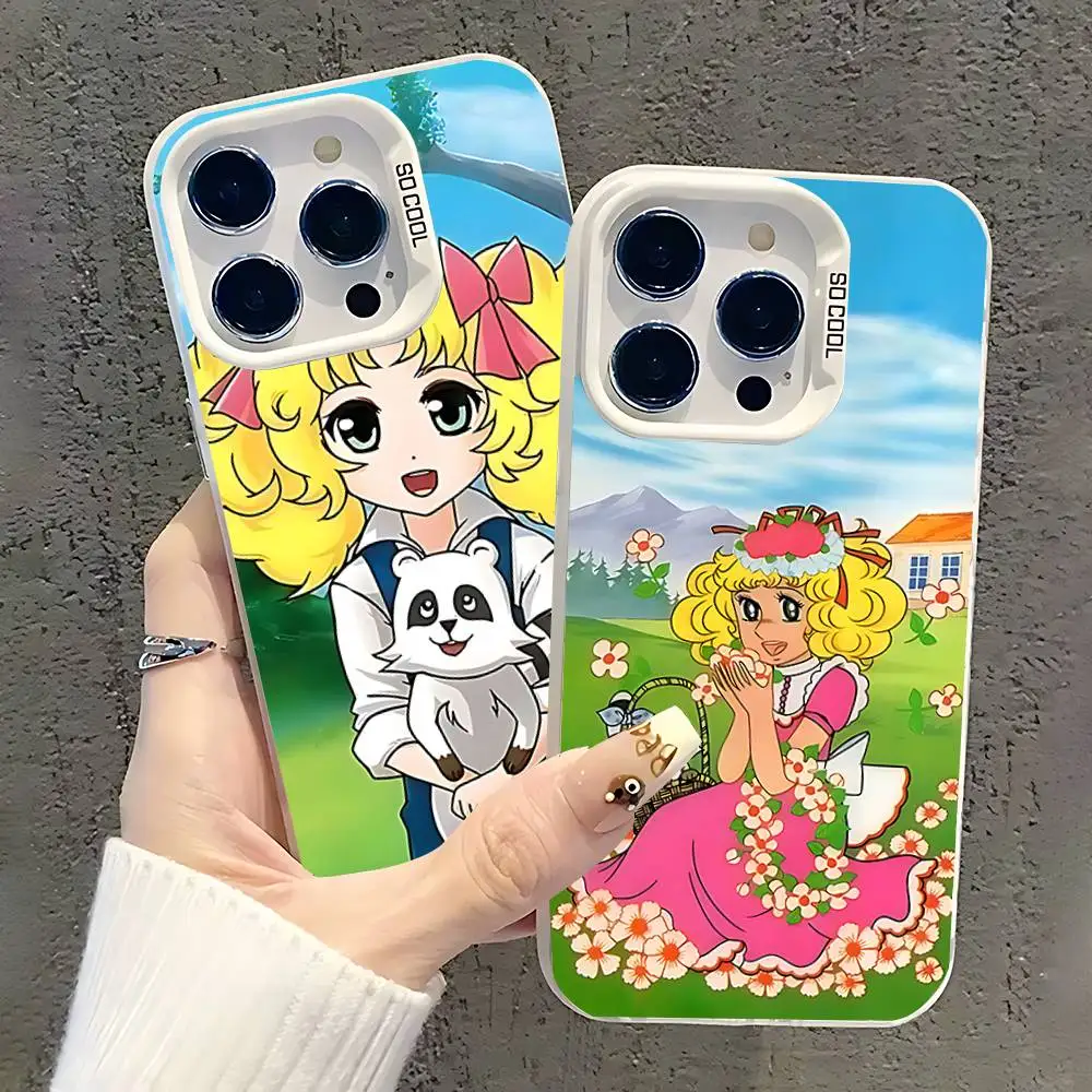 

C-Candy candy Anime Phone Case For iPhone 17,16,15,14,13,12,11,Pro,XS,Max,Plus,Mini,SE White Candy Matte Shockproof Cover
