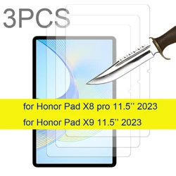 3 sztuki do podkładki honorowej X8 pro/Honor Pad X9 11.5 ''2023 osłona na ekran ze szkła hartowanego 3 opakowania folia ochronna na tablet HD antyscratch