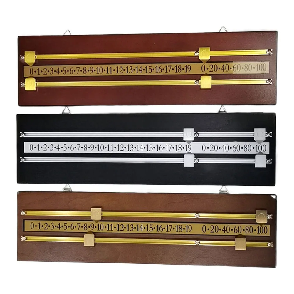 

Double Track Scoring Billiard Game Scorer Game Room Pool Hall 19.6*5.5*0.39 Inches Double Track Billiard Scorer