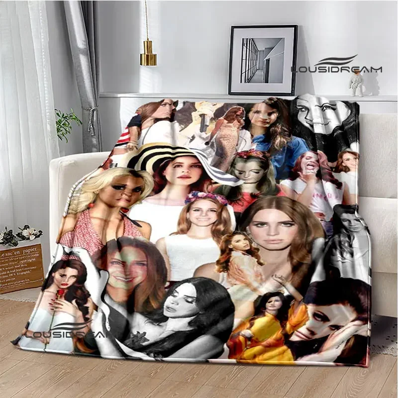 Lana Del Rey Retro Printing Blanket Fashion Warm Blanket T Flange Blanket Home Travel Blanket Bed Linings Birthday Gift