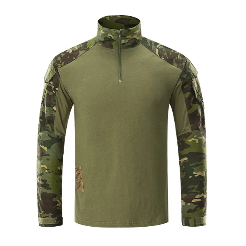 Tactical Shirt Hunting Clothes Gen3 Long Sleeve Training T Shirt Airsoft Paintball Hiking Camo MultiCam Black Combat BDU Shirts