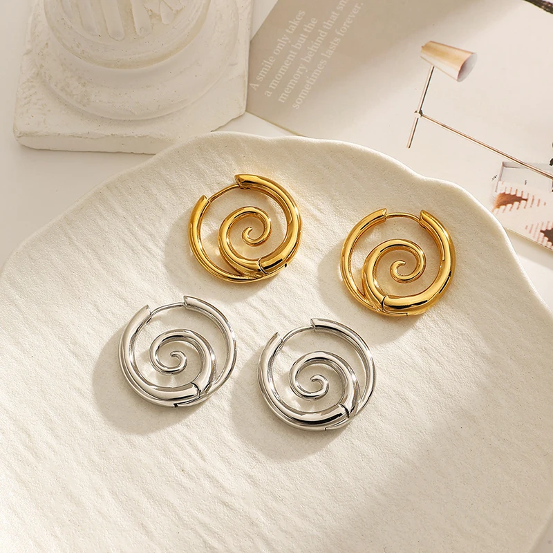 Silver Color Irregular Geometric Stud Earrings for Charming Women Personality Fashion Jewelry Luxurious Party Accessories