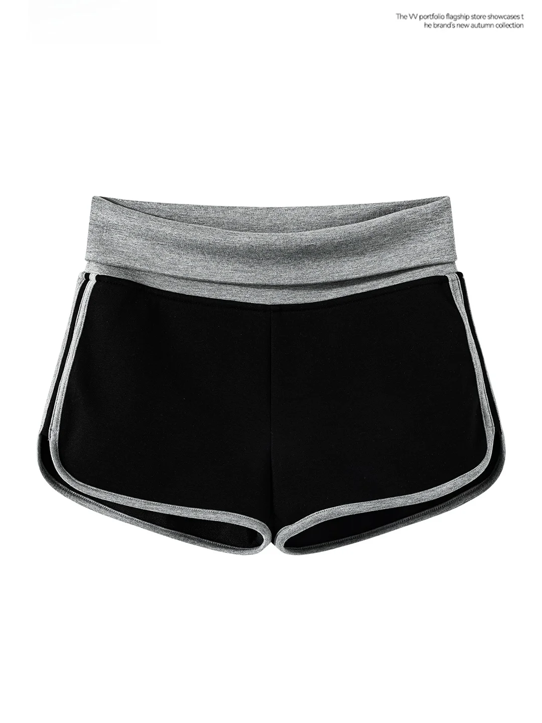 High Waist Slimming Short Pants for Women Black Spicy Girl Split Base Layer Sports Style Casual Versatile Pure Desire Pants