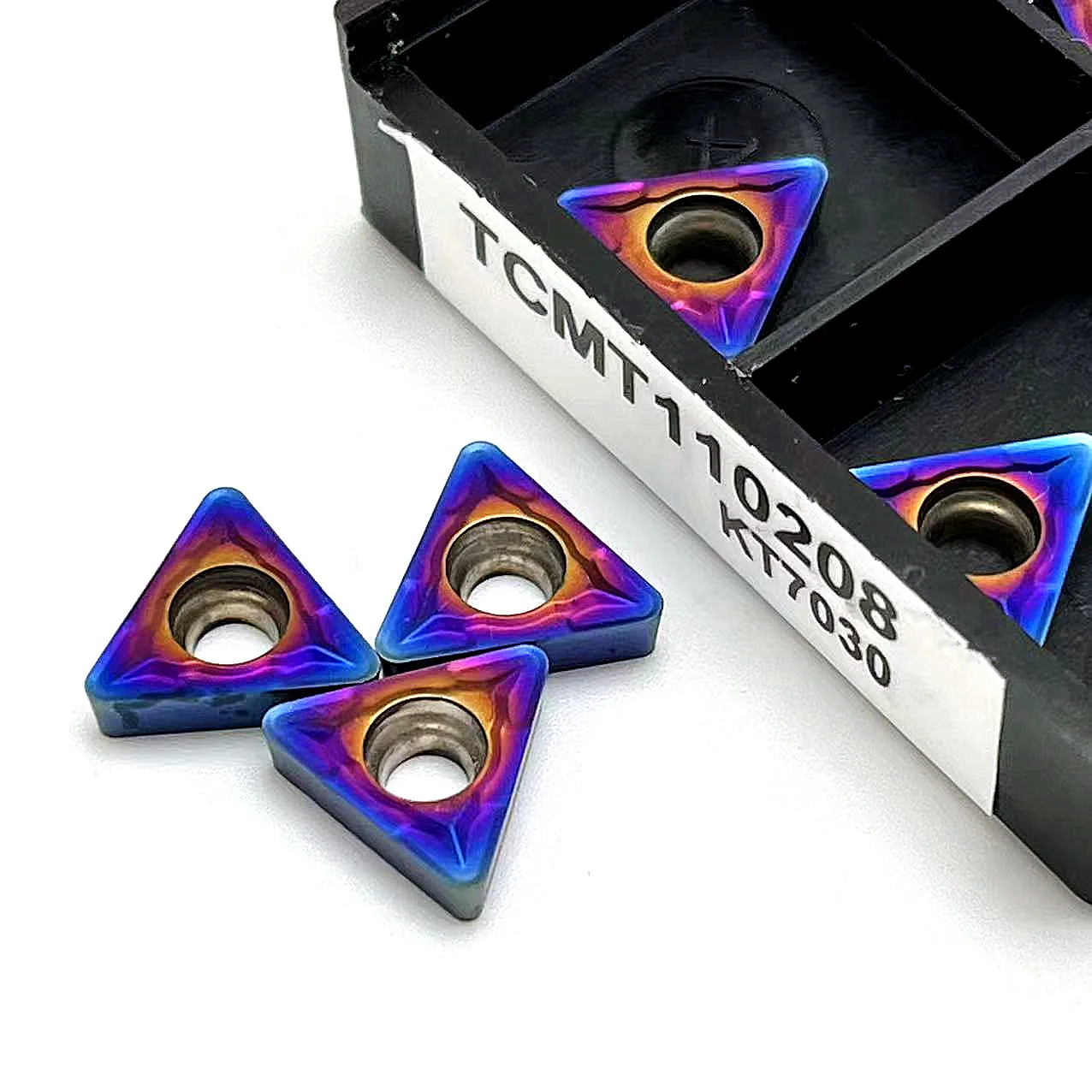 Nano Blue High Quality Original Cutter TCMT 110204 TCMT110208 Carbide Blade Turning Pin Milling Tool Cutting Tool