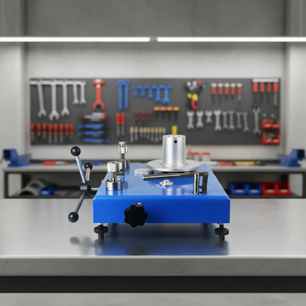 Piston pressure gauge, high efficiency pressure gauge, easy to carry, tungsten carbide piston