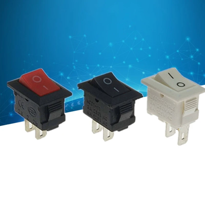 【B】1PC Mini 10*15mm 2Pin ON/OFF Boat Rocker Switch Car Truck Button Switch