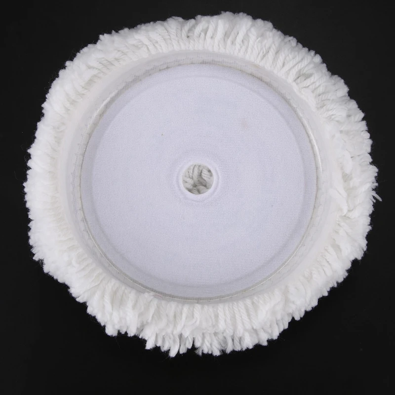 Bonnet de polissage en laine douce, 7 pouces, 180Mm, 5 pièces, tampon de polissage propre pour polisseuse automobile