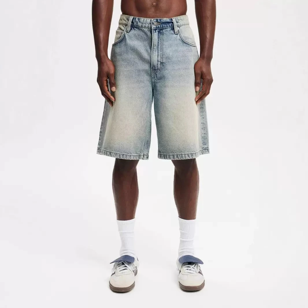 American High Street Hip Hop plones vaqueros informs sueltos de verano plones cortos de cinco puntos de moda p...
