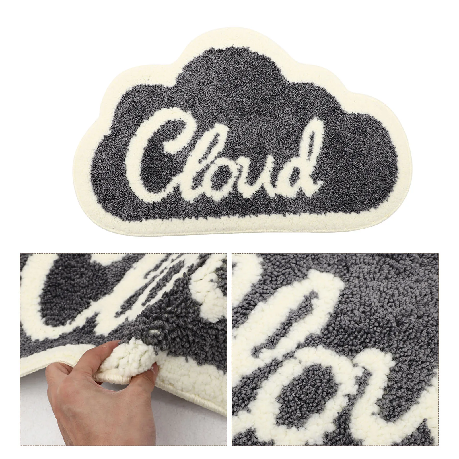 

Non Slip Bathroom Rug Polyester Door Entrance Carpet Quick Drying Pad Kids Area Mat Household Anti Skid Moisture Absorbent Floor
