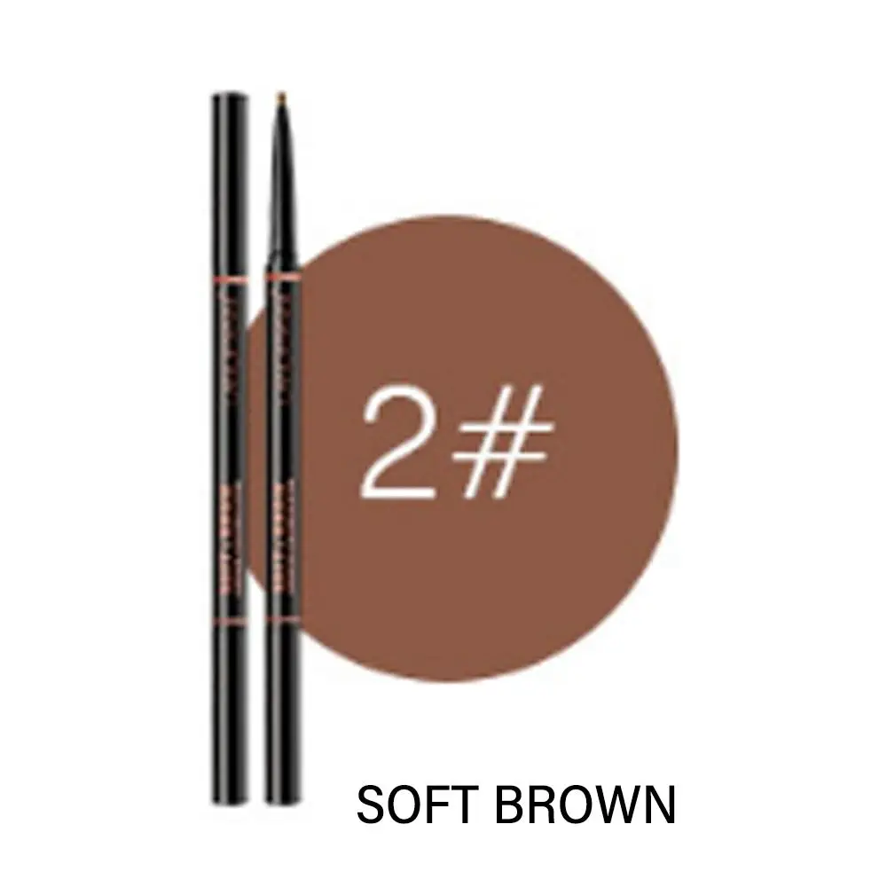 Lápis de sobrancelha de longa duração Smudgeproof, Natural Brow Enhancer, coloração fácil, caneta ultra fina, novo