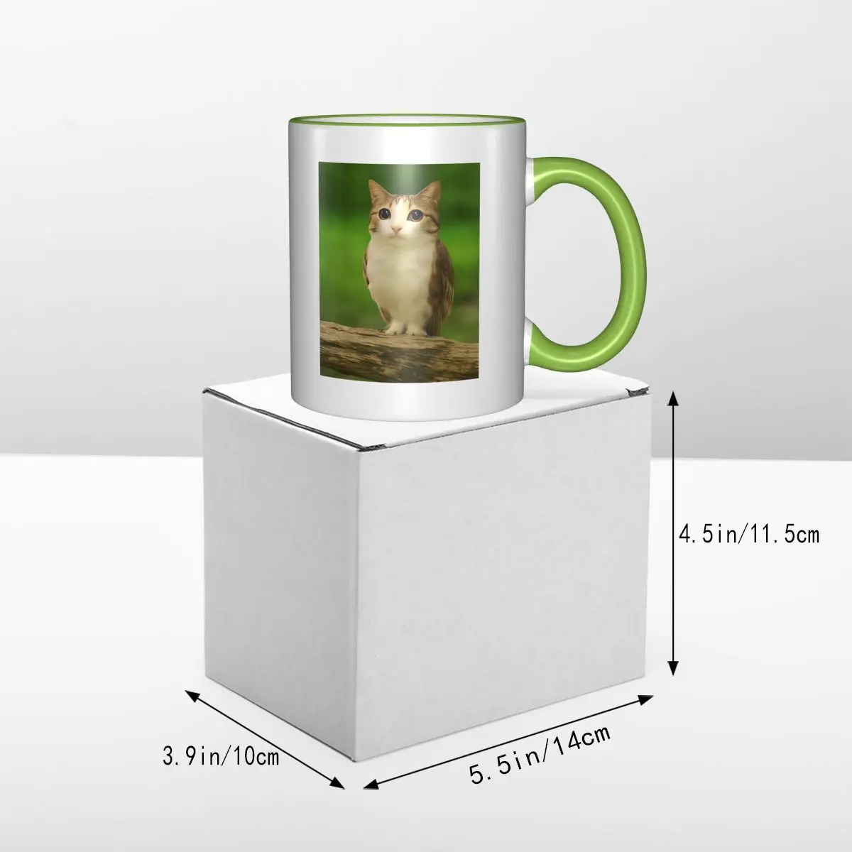 لطيف Meowl القط البومة مضحك الإنترنت العصرية ميمي فنجان القهوة أكواب الحزب #5