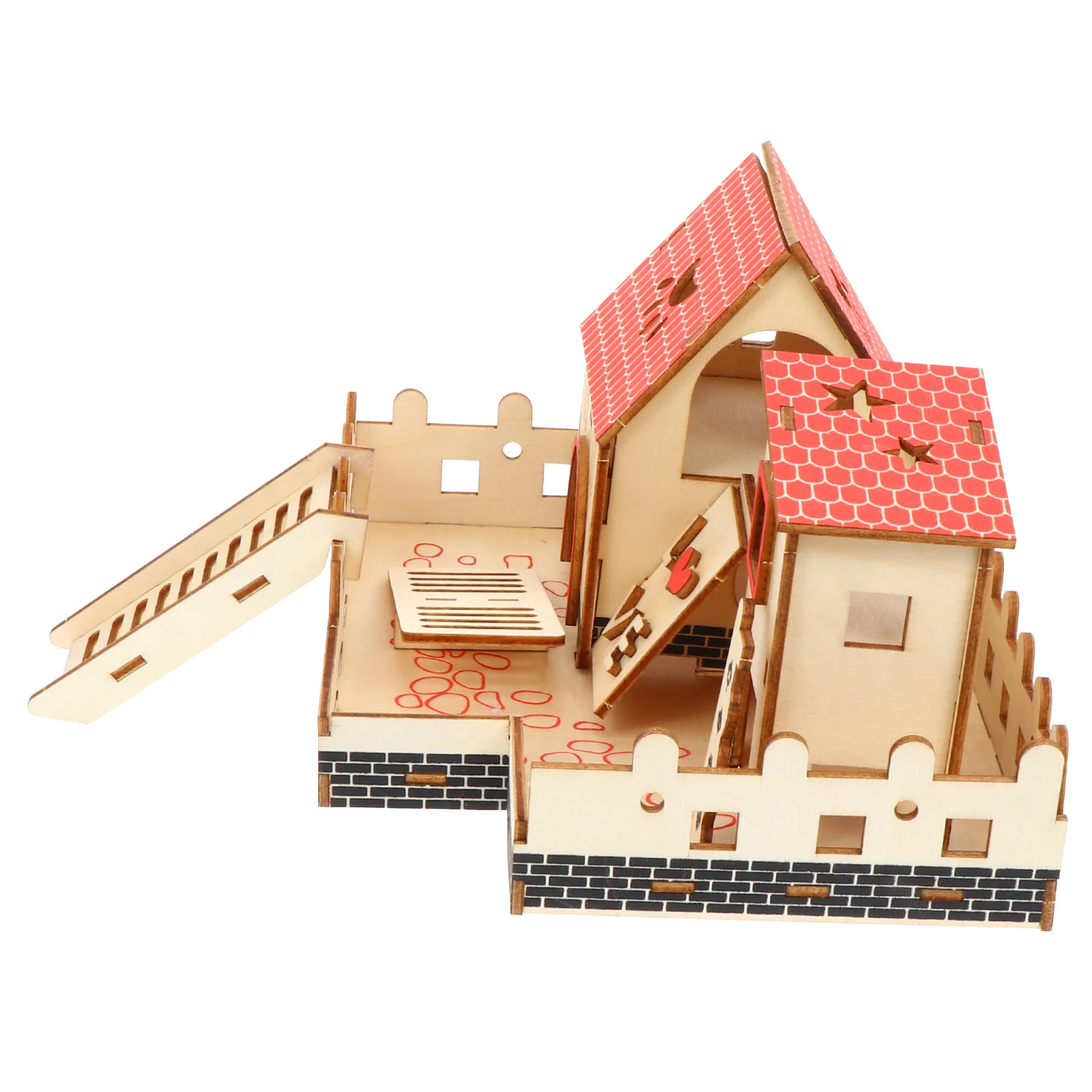 Ball Hamster Room The House Gerbils Bird Ladder Rabbit Toys Wooden Small Animal