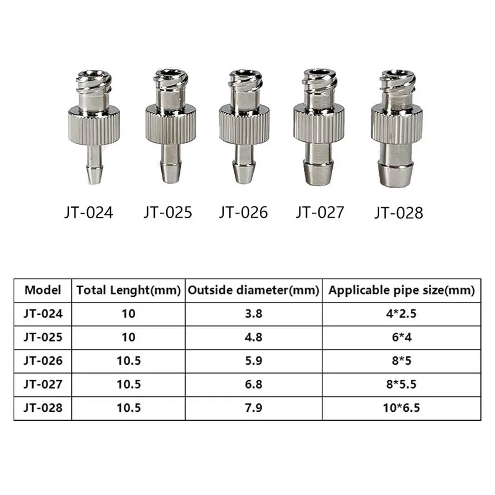 Nickel Plated Brass Luer Lock Adapter Threaded Fitting for Pneumatic Air Hose Epoxy Glue Dispensing Valve Fluid Connector