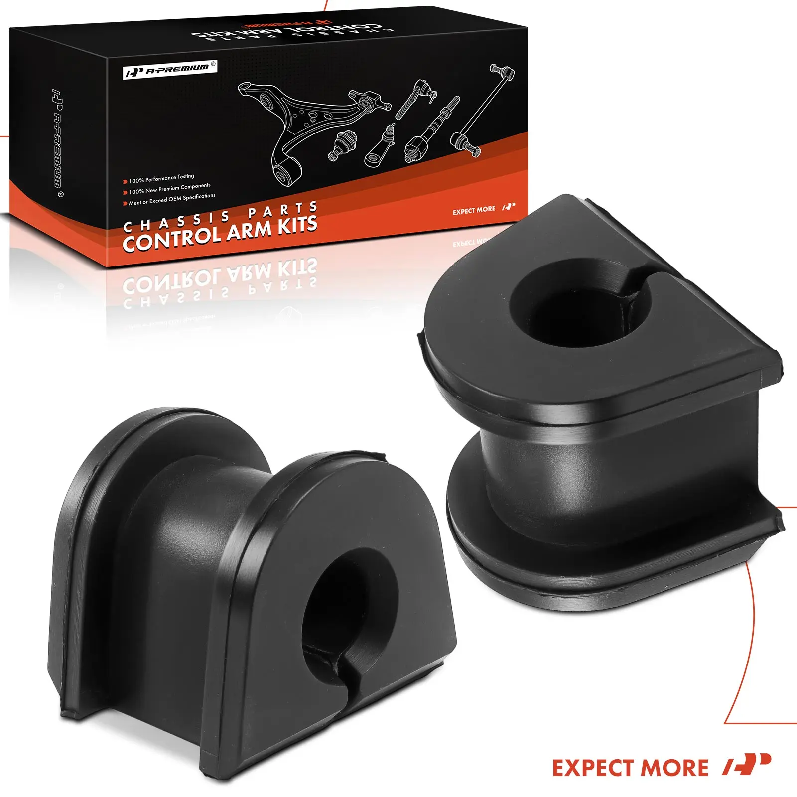 A-Premium 2x Rear To Frame Stabilizer Bar Bushing for Subaru Impreza 2005-2007