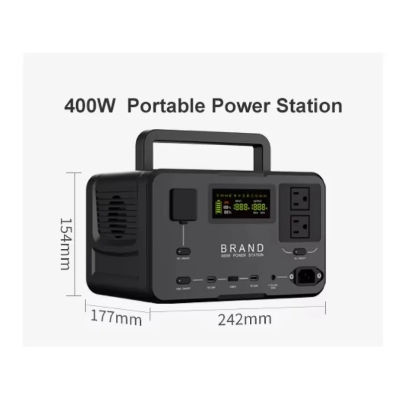 

unique Emergency Home Backup 400W Solar Generator Battery Outdoor Charging Camping Portable Power Station