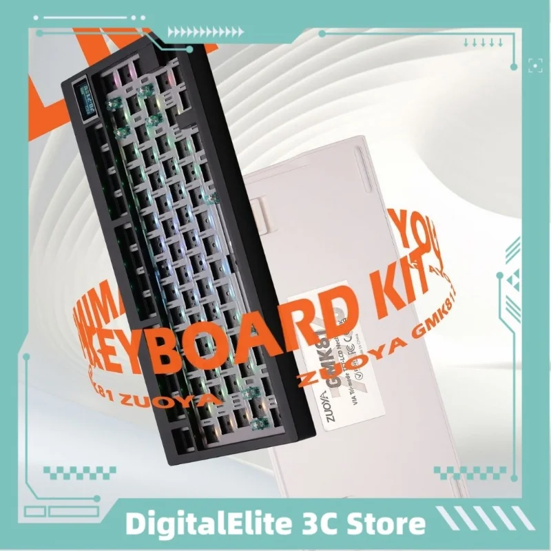 Zoya GMK81 three mode mechanical keyboard kit 81 key customized DIY hot plug RGB backlight support via game keyboard accessories