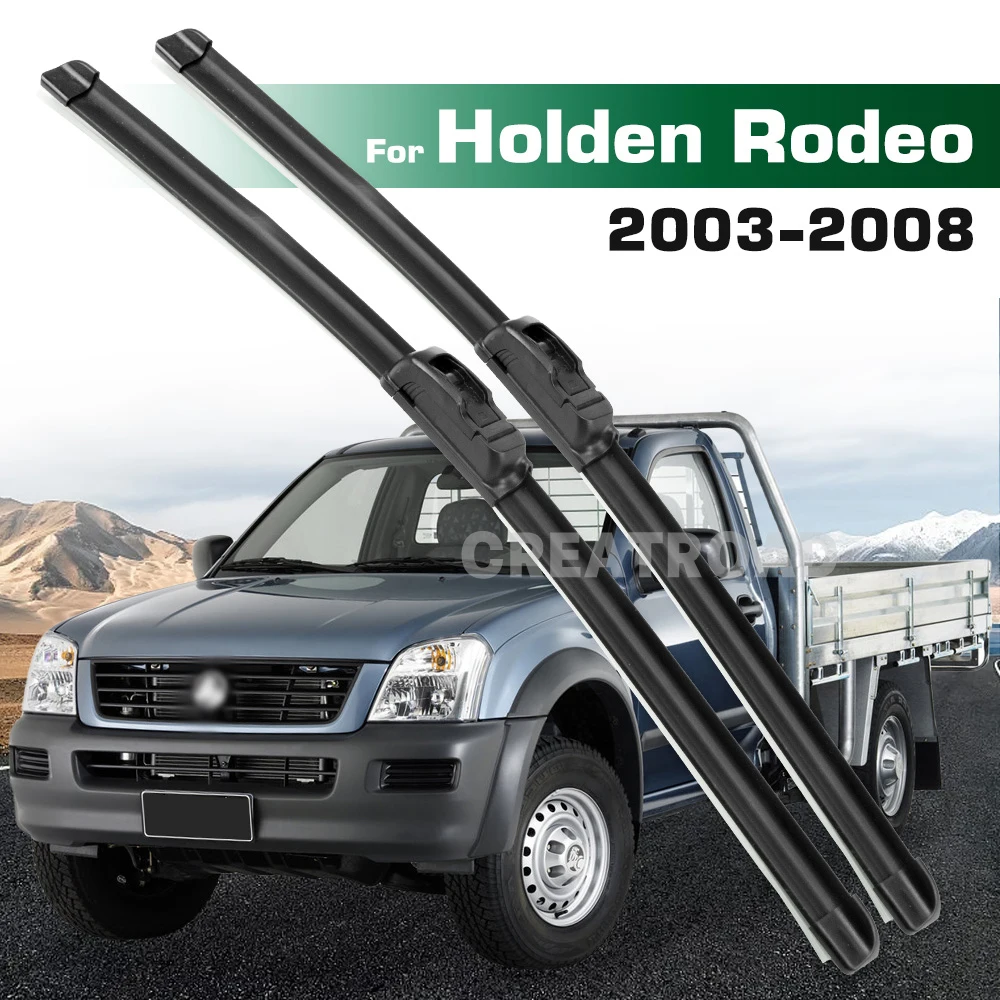 GREATROAD limpiaparabrisas LHD y RHD juego de limpiaparabrisas delantero para Holden Rodeo 2003 - 2008 cepillo de ventana de parabrisas 22 "+ 19"