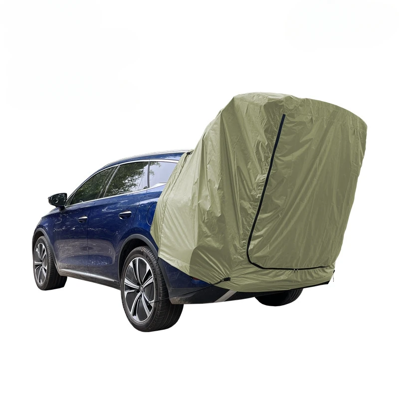 Imagem -04 - Multifunction Car Tail Tent Extensão do Telhado Pára-sol Proteção contra Chuva Auto-condução Anti-mosquito Suv ao ar Livre Mpv sem Pólos