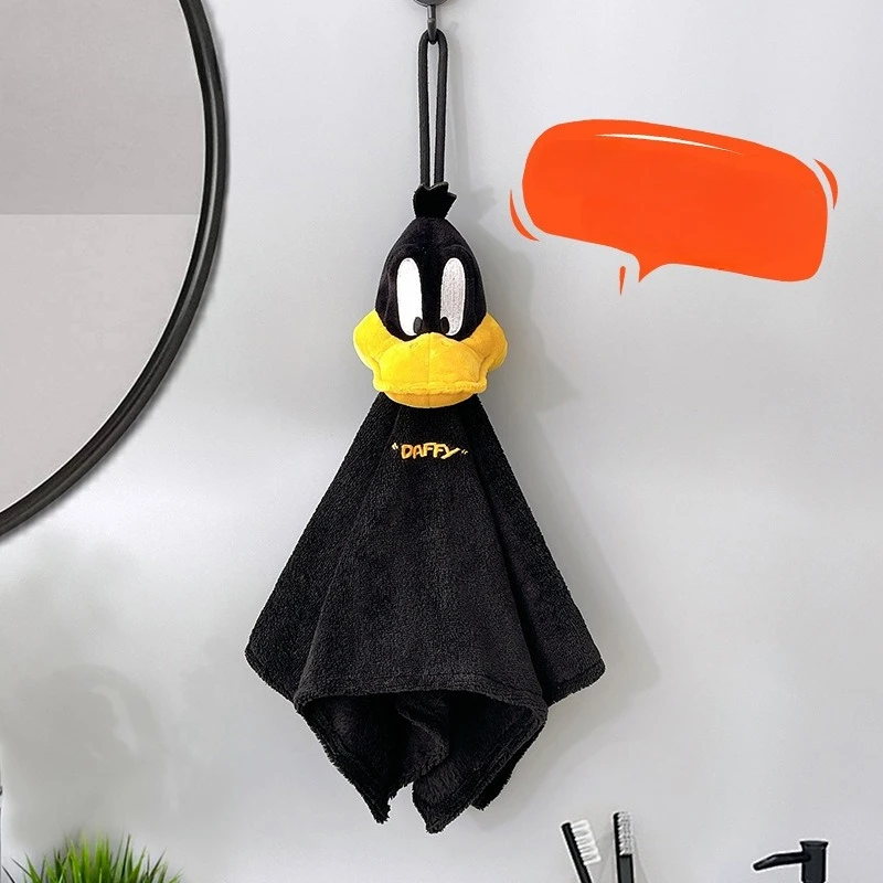 Miniso ディズニー ダフィー ダック ダフィー アバター ワイプ ハンドタオル 漫画 吊り下げ吸収性タオル 臭わない
