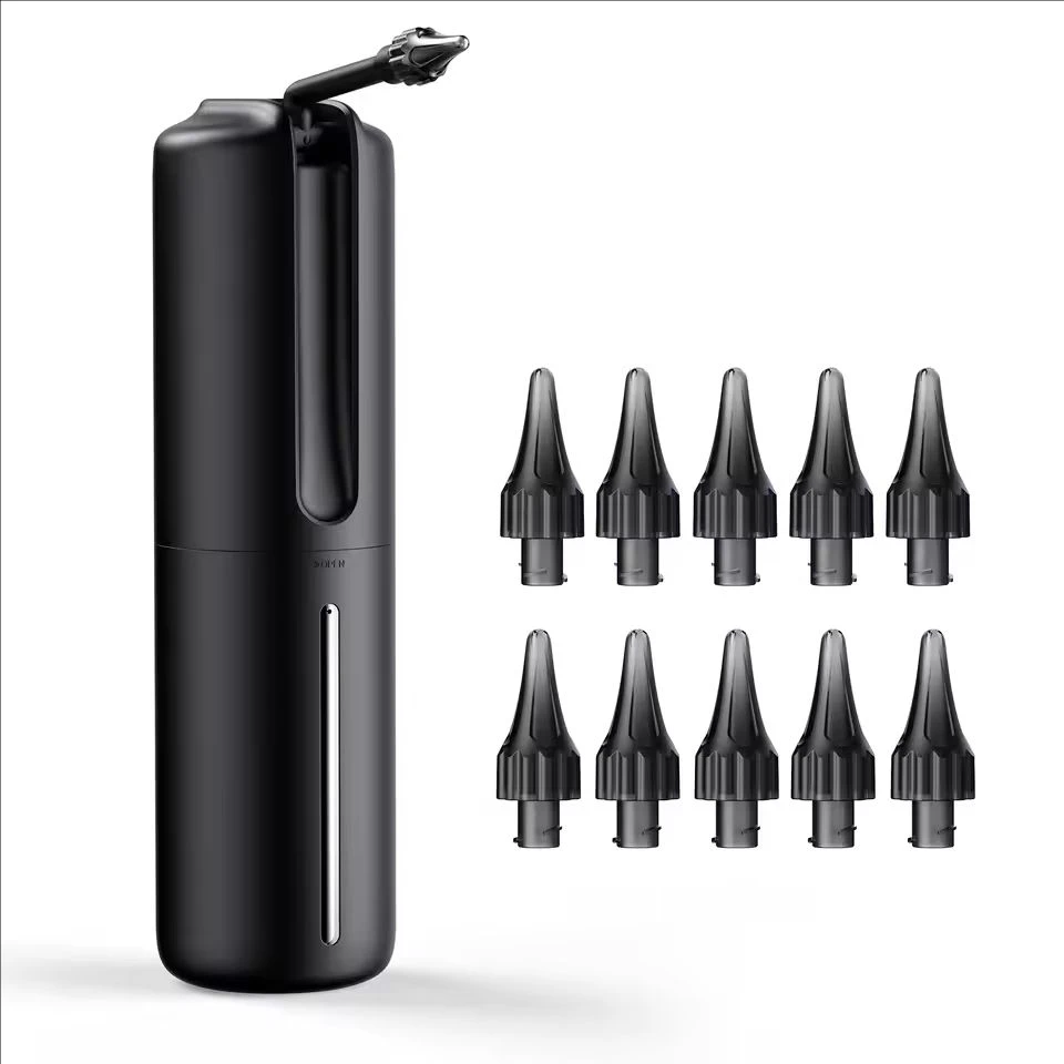 nouveau-kit-de-nettoyage-de-cire-d'oreille-w60-noir-de-luxe-alimente-par-l'eau-avec-4-niveaux-de-pression-10-pieces-embouts-pour-la-construction-de-cire-d'oreille