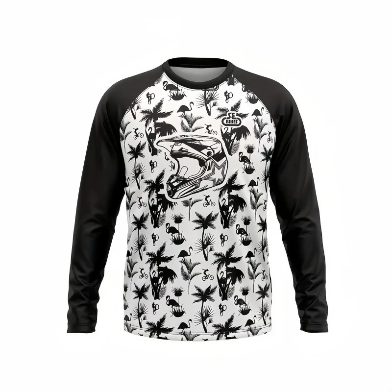 Мотоциклетная рубашка с 3D принтом, осенняя коллекция 2025, быстросохнущая дышащая футболка для езды на выбор байкеров