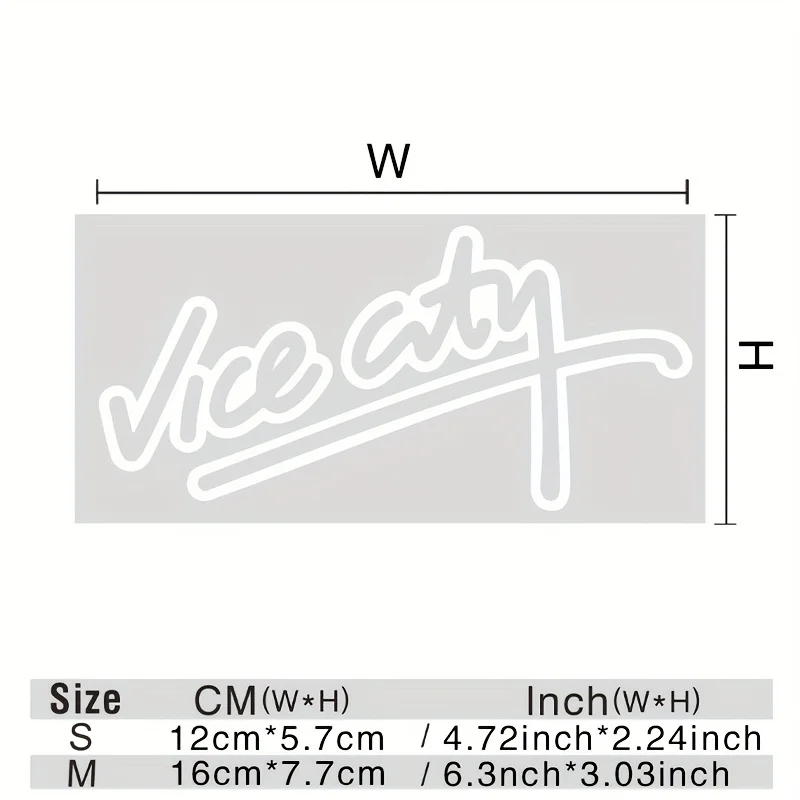 قطعة واحدة من ملصق GTA Vice City العاكس - ملصق Grand Theft Auto للسيارات والدراجات النارية، سهل التطبيق، هدية مثالية لمحبي GTA
