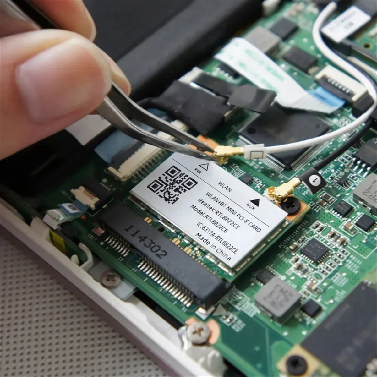 A56XQ Двухдиапазонный мини-Pcie RTL8822CE 1200 Мбит/с Wi-Fi-карта Bluetooth 5.1 Беспроводной адаптер 802.11ac для ноутбука/ПК Wind 10/11