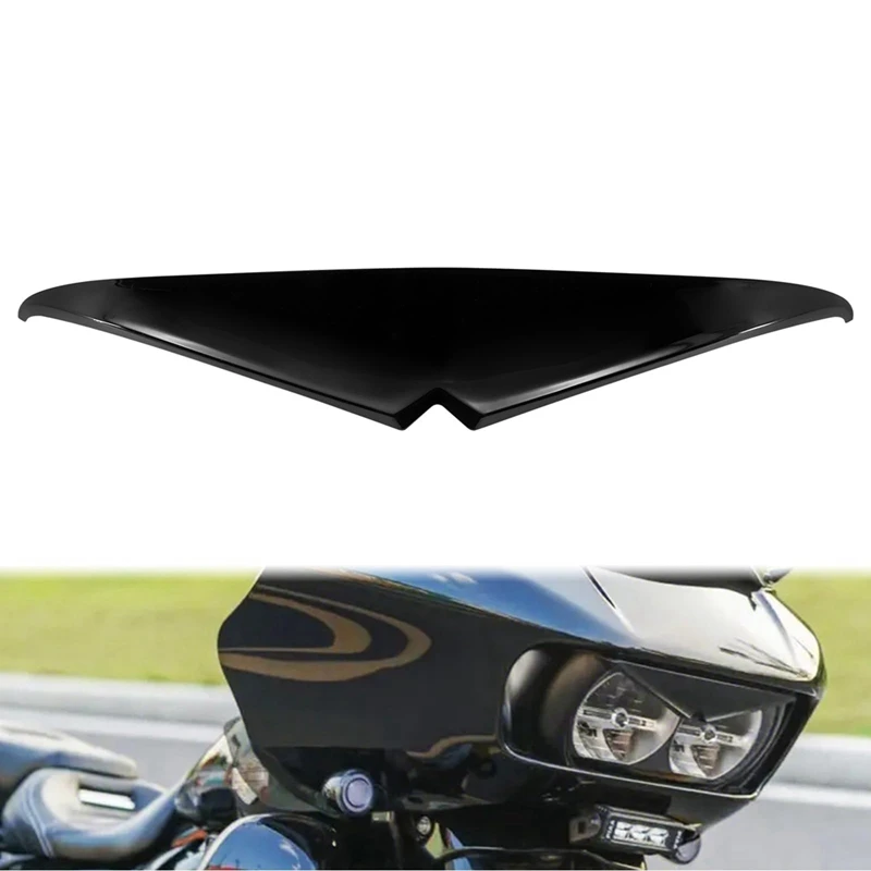 Motorcycle Headlight Eyebrows Sticker Headlamp Eyebrow Eyelids Trim Cover Visor For  Road Glide 2015-2023