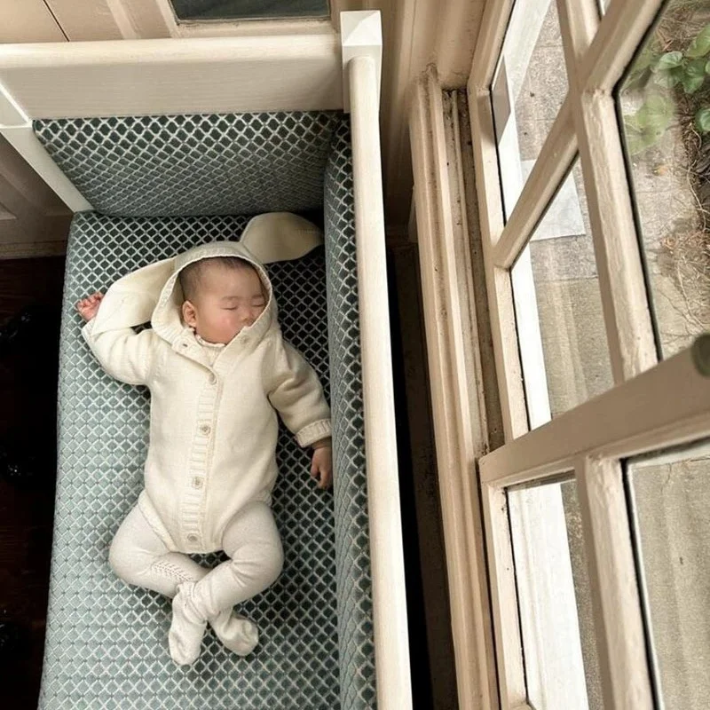 Autunno Inverno Neonato Ragazza Tuta lavorata a maglia Tinta unita Maglia con cappuccio Tute per neonati per bambini Vestiti lavorati a maglia per bambini