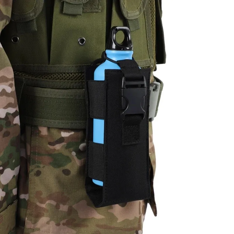 Neue Taktische Wasser Flasche Tasche Molle Nylon Wasserkocher Abdeckung Taille Beutel Walkie-talkie Tasche Outdoor Jagd Wandern Radfahren Zubehör