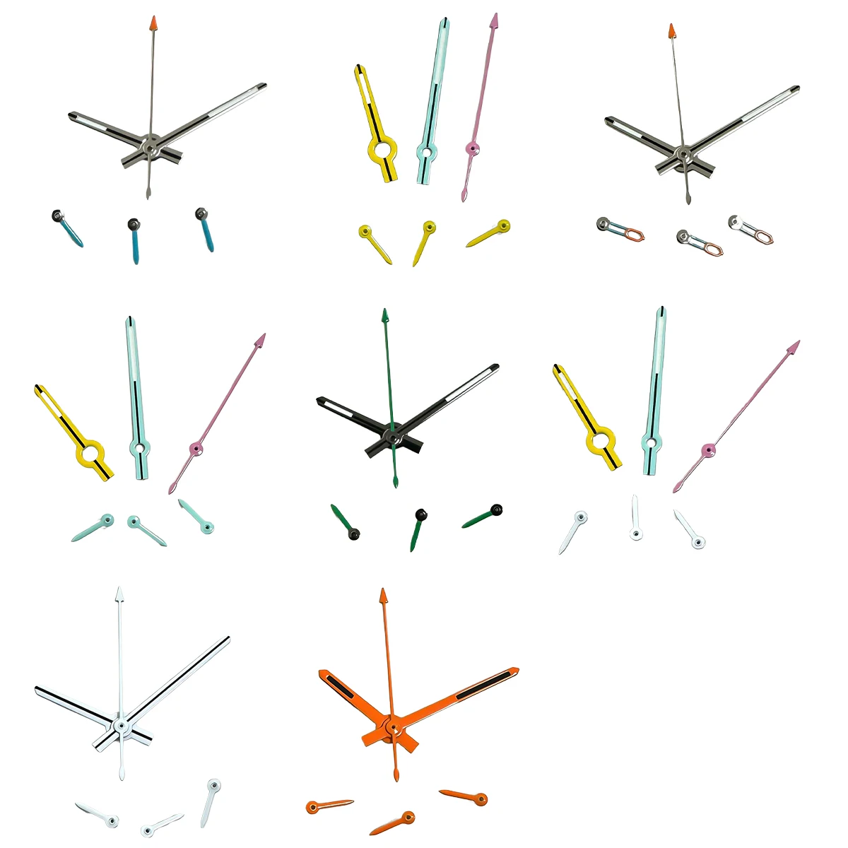 High Quality Watch Hands for VK63 Movement 6 Pins Green Luminous Watch Pointers Movement Mod Accessories