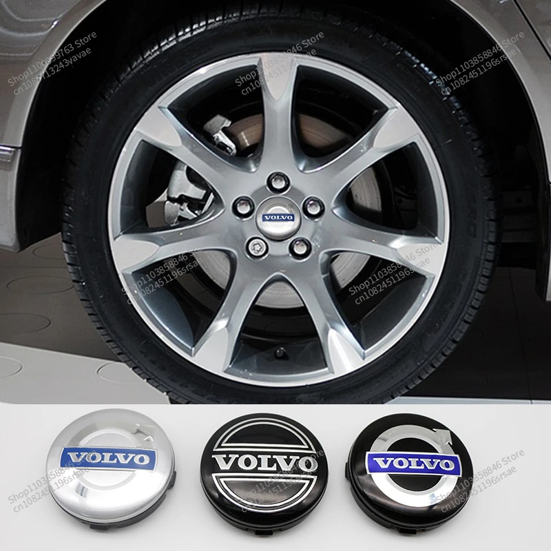 4pcs 64mm Car Wheel Center Cover Stickers Hub Cap Auto decoration accessories For Volvo S40 S80L S60 S90 XC40 XC60 XC90 V40 V60