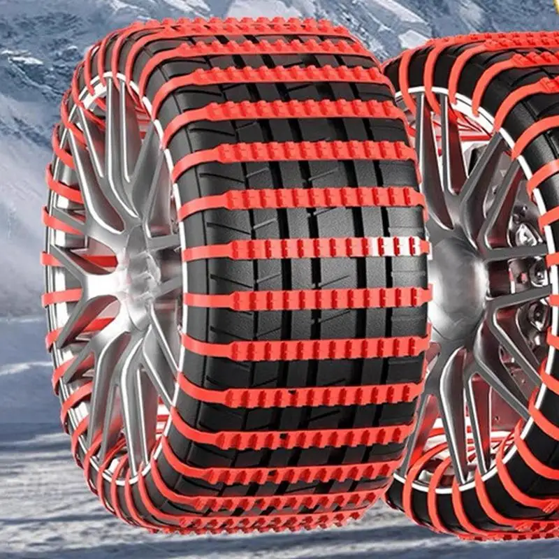 Car Snow Chains For Tires Portable Tire Traction Chain Automotive Snow Socks For Tires Snow Traction Device For Winter Accessory