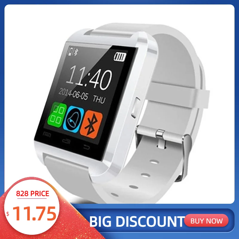 

U8 Bluetooth Call Sleep Monitor Altimeter Pedometer Smart Watch for Android iOS