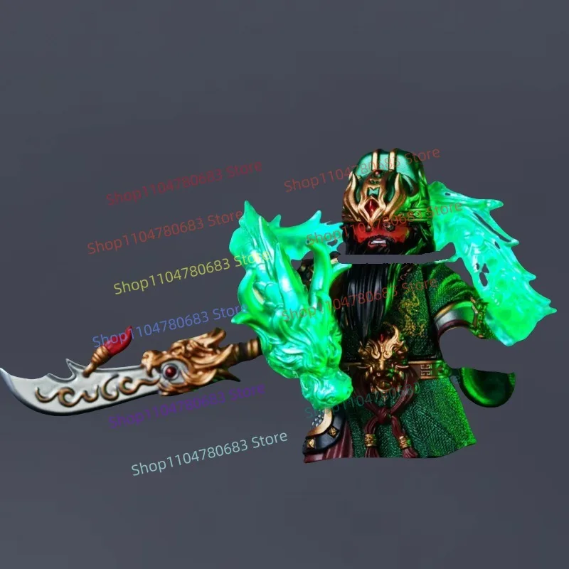 

Строительные блоки MOC, мини-фигурка, боевой Saint Guan Yu, доспехи, аксессуары для сборки, модная игрушка, орнамент, праздничный подарок