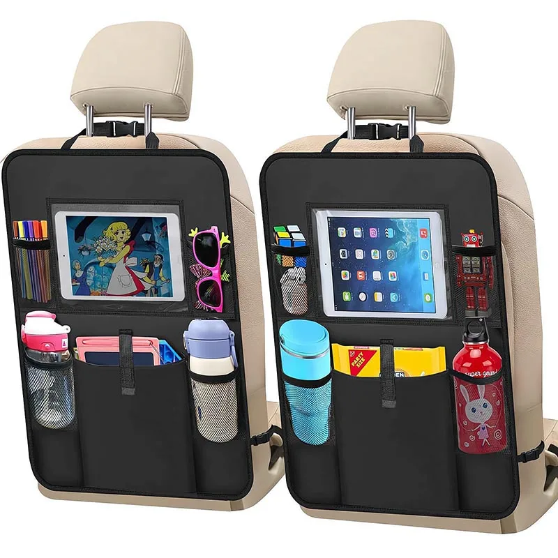 

Car Seat Back Pocket Storage Bag Car Multi-functional Storage Bag with Tablet Holder Protector for Travel Car Accessories