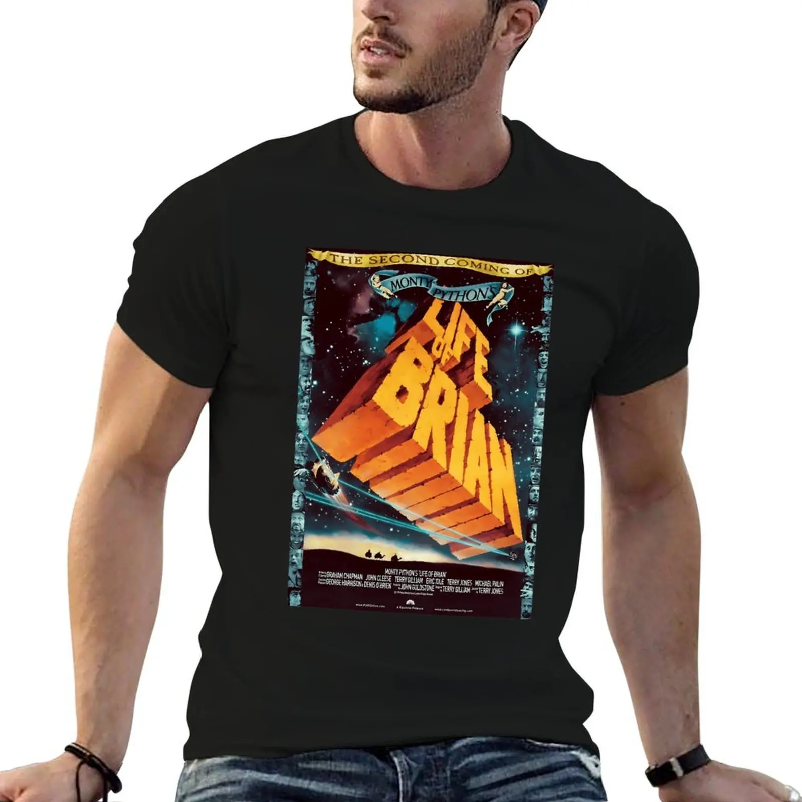 

Life of Brian Movie Poster Poster T-Shirt graphic t shirts for man cotton tshirt 100% t shirts with prints T-Shirt