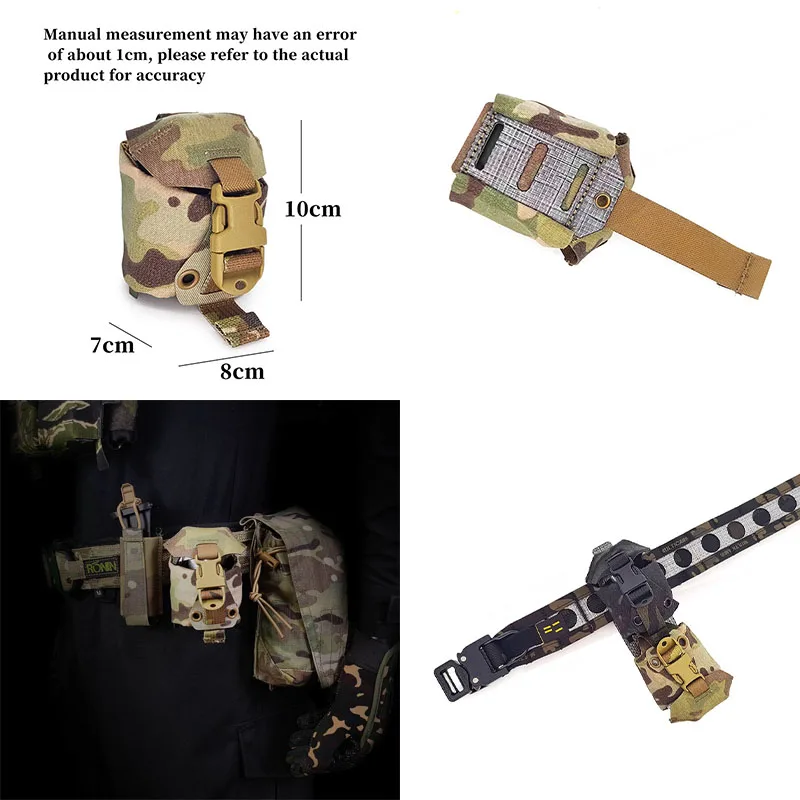 Multicolor  tactical grenade pouch, tactical Molle EDC multifunctional utility bag, FOG favorite, MOLLE tactical gear